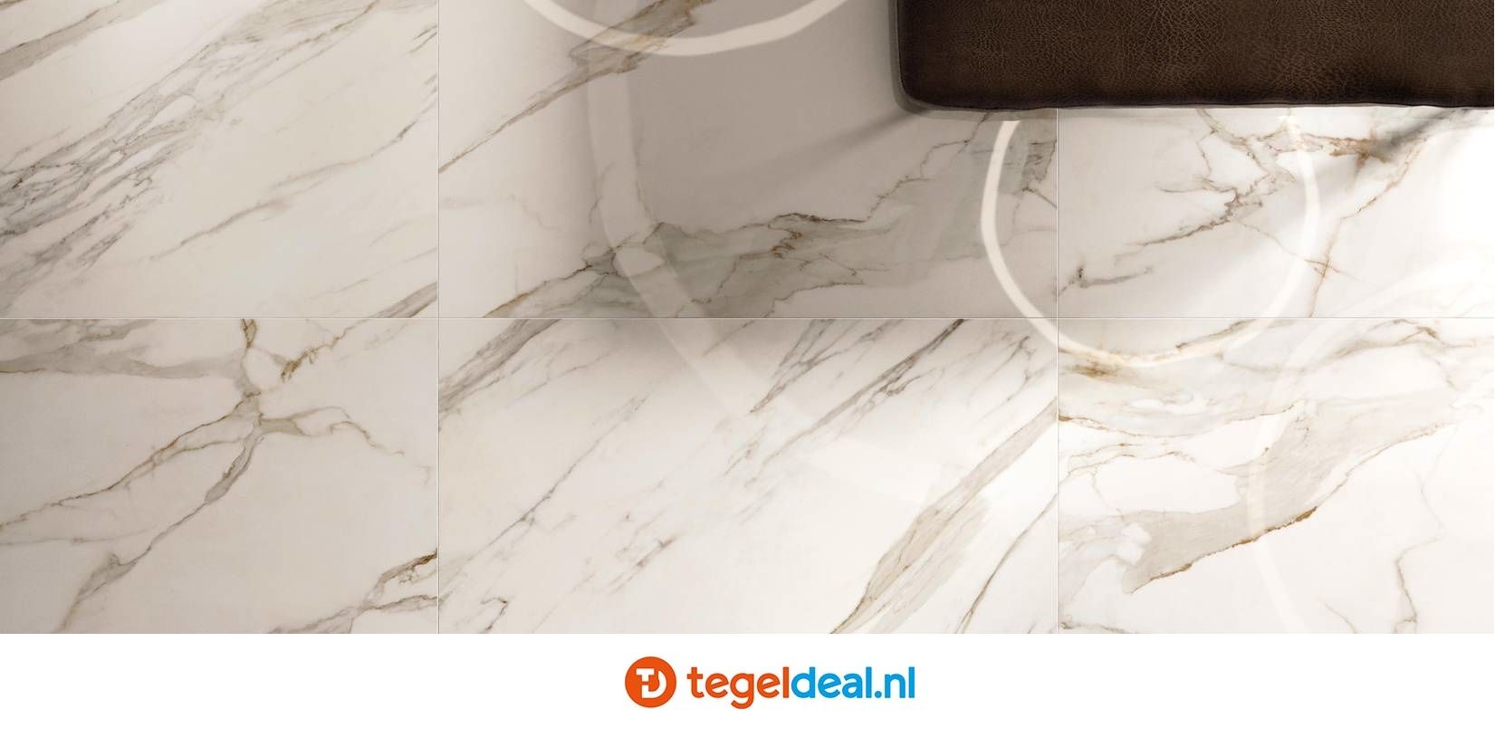 Supergres Purity of Marble, Calacatta Lux, 60x120 cm, marmerlook tegels