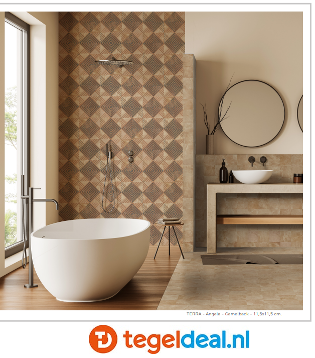 Nanda Tiles, Terra, 11,5x11,5 cm, vloer- en wandtegels