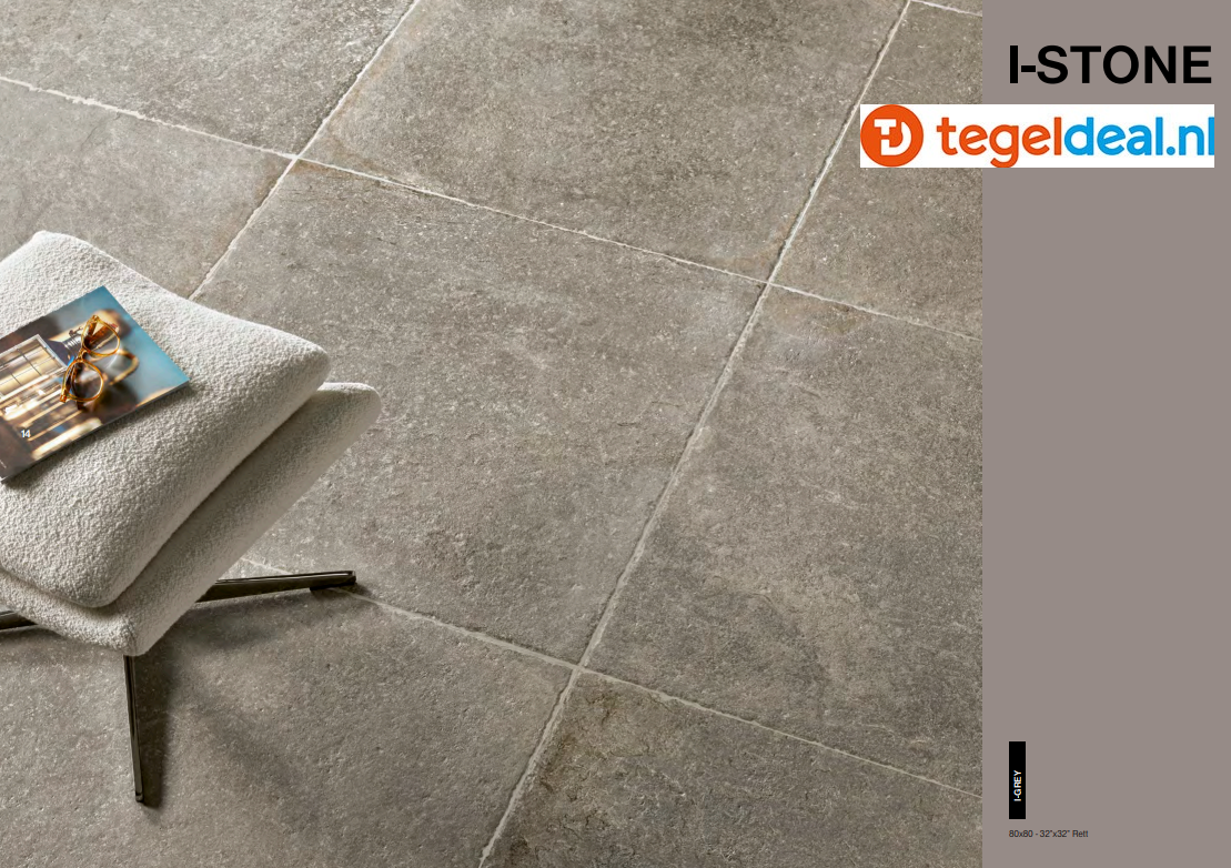 Isla Tiles, I-Stone GREY, 40x80 cm, art. 1006515, natuursteenlook tegels  