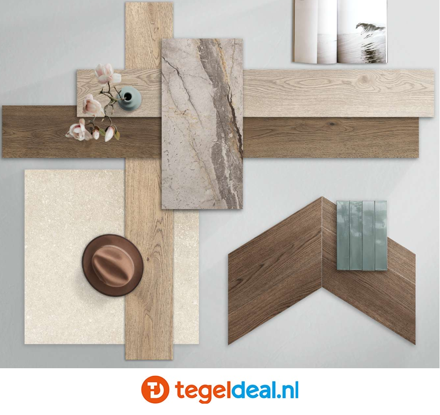 Marazzi Vivo, houtlook tegels - 4 kleuren - 4 formaten 