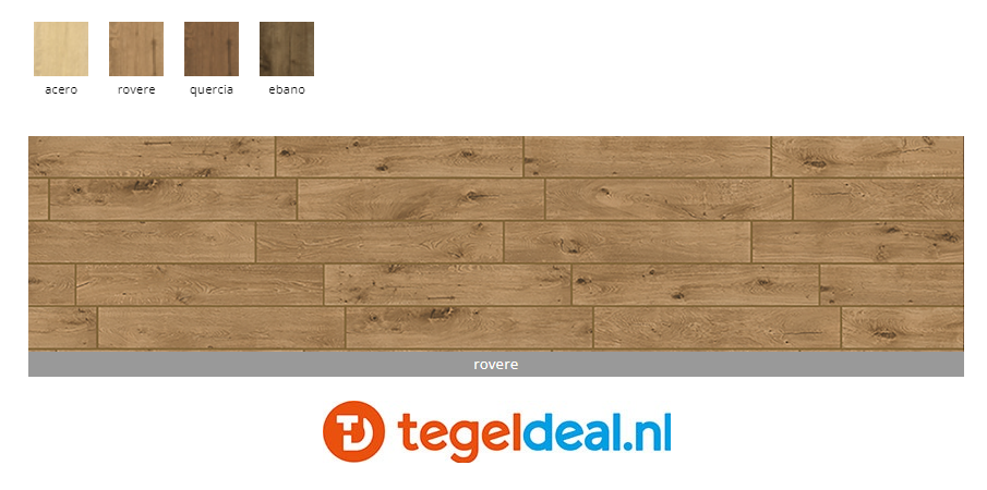 Ermes Aurelia, Bosco, Rovere 30x120 cm, houtlook tegels