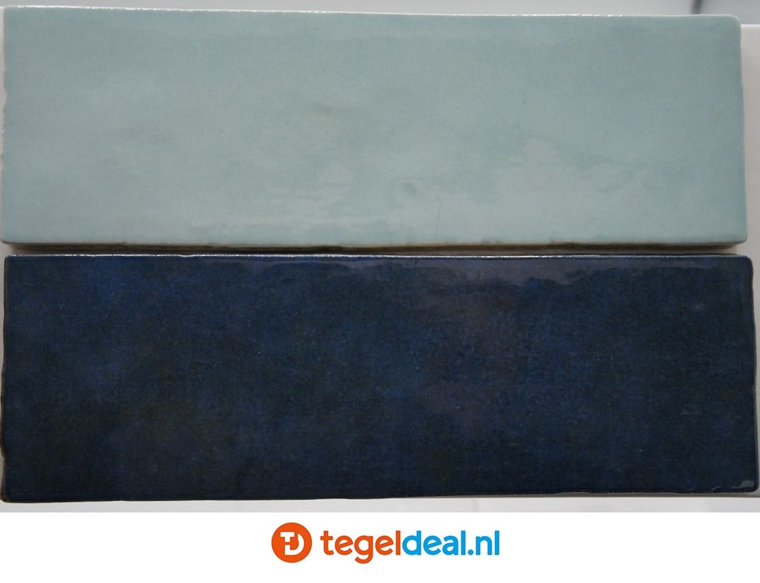 Equipe, Artisan Colonial Blue, 13x13 cm, art 24460, handvorm wandtegels