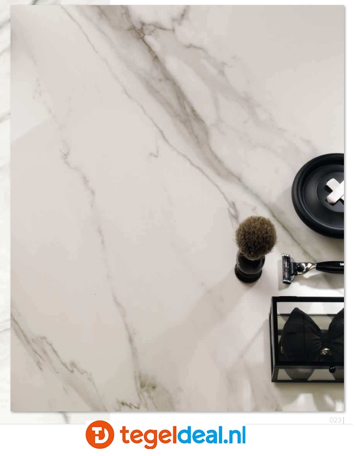 Supergres Purity of Marble, Statuario Lux, 60x120 cm, marmerlook tegels