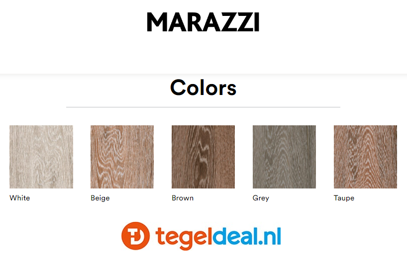 Marazzi Treverkcharme, houtlook tegels - 10x70 cm - 5 kleuren
