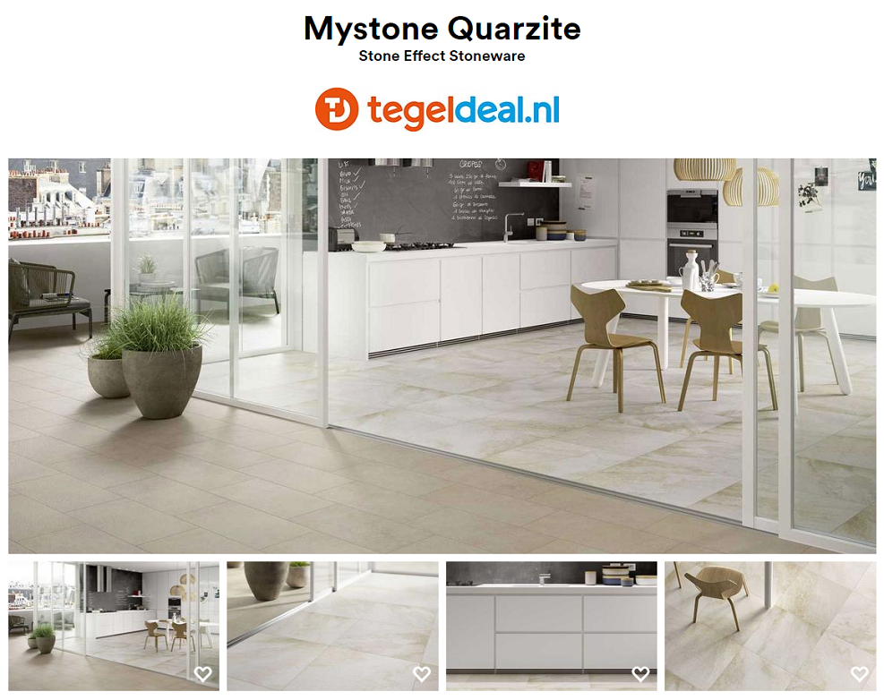 Marazzi, Mystone Quarzite, kwartsietsteenlook tegels - 4 kleuren - 5 formaten