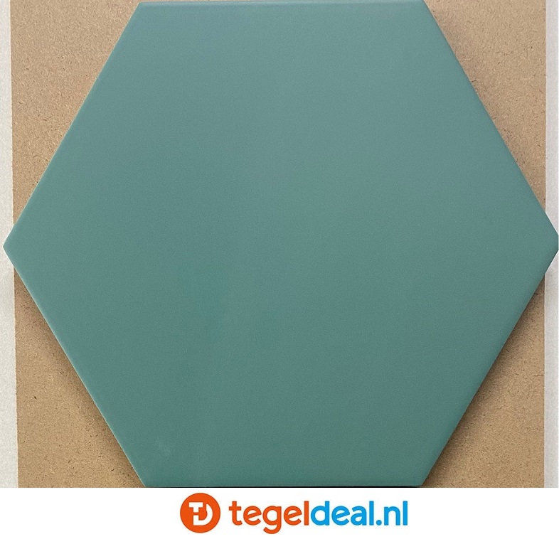 Equipe, Coimbra PICKLE GREEN, hexagon tegels, 17,5x20 cm, art. 30638 