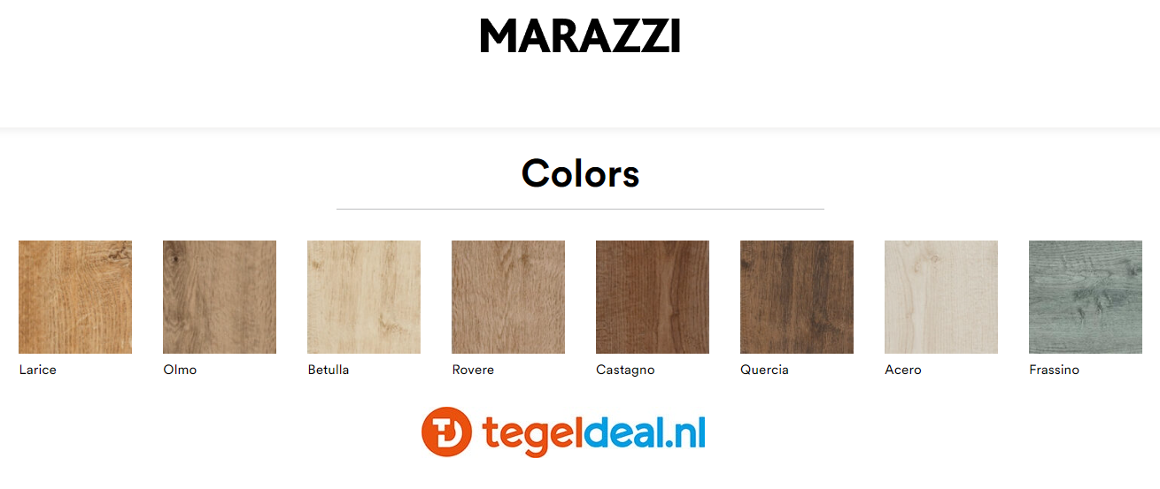 Marazzi Treverkway, houtlook tegels - 15x90 cm - 8 kleuren