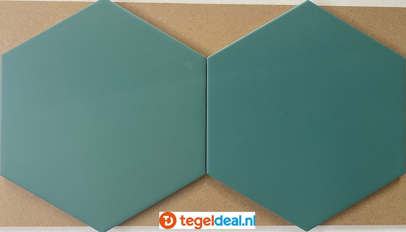 Equipe, Coimbra PICKLE GREEN, hexagon tegels, 17,5x20 cm, art. 30638 