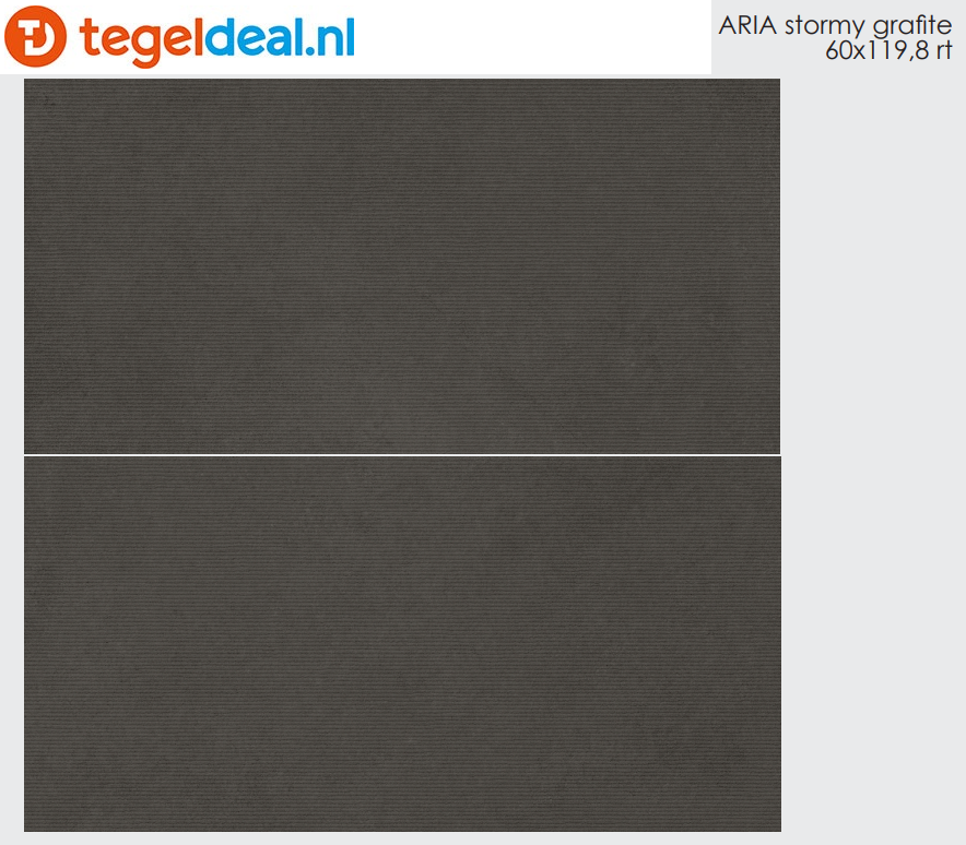 Ermes Aurelia, Aria Grafite, 60x60 cm natuursteenlook tegels 