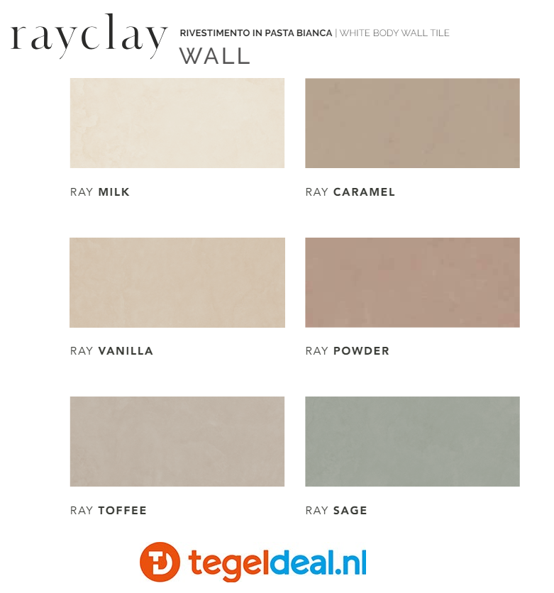 Supergres Rayclay, cementlook tegels 