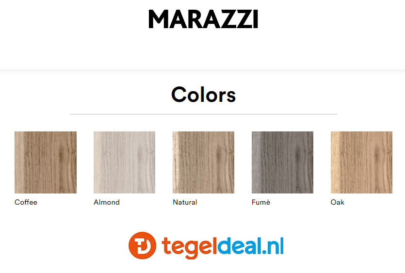 Marazzi Treverkmore, houtlook tegels - 5 kleuren - 20x120 cm