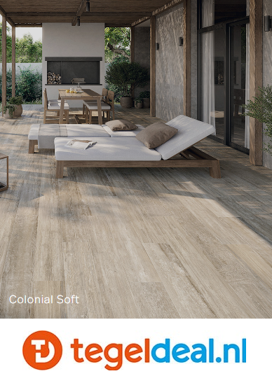 Colorker, Colonial Soft, 20x120 cm houtlook tegels  