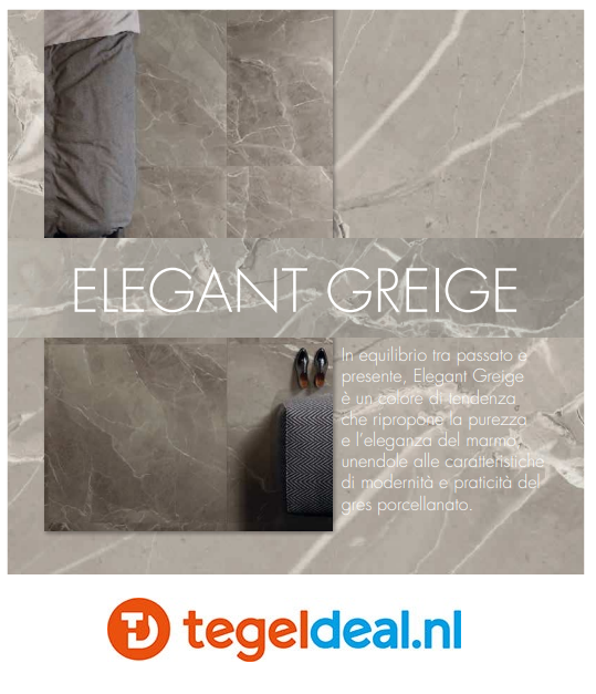 Supergres Purity of Marble, Elegant Greige Lux, 60x120 cm, marmerlook tegels