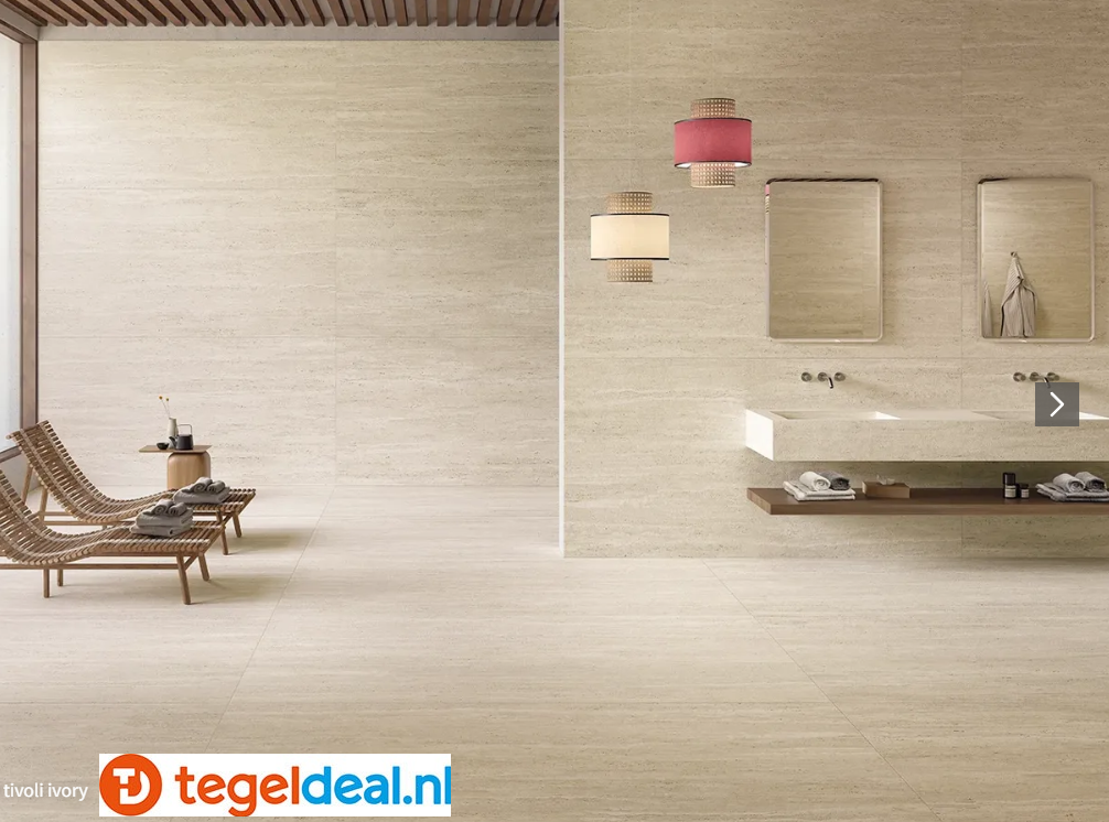 Keope Omnia Tivoli Ivory, 120x120 cm Spazzolato R10