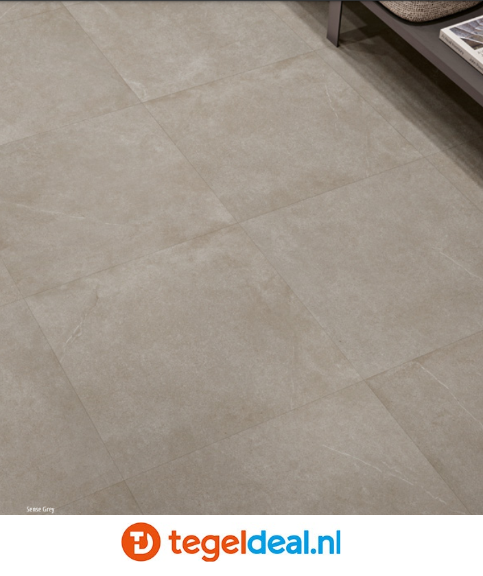 ACTIE - Love Tiles, Sense Grey, 60x60 cm - OP VOORRAAD 