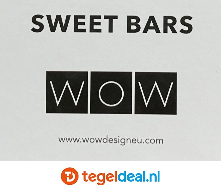 WOW Design, Sweet Bars HONEY GLOSS, 11,6x11,6 cm, wandtegels met reliëf