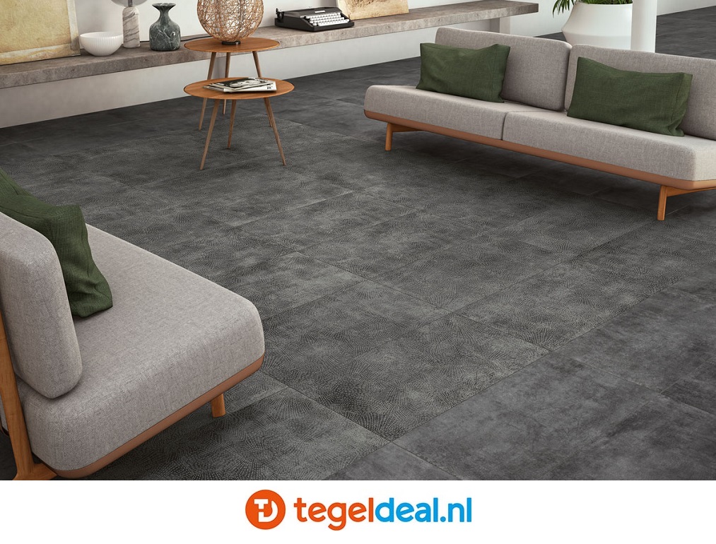 Ermes Aurelia, Domino Fumo, 30x60 cm, cementlook tegels