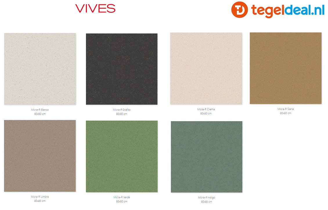 Vives Micra, 80x80 cm terrazzo-look tegels 