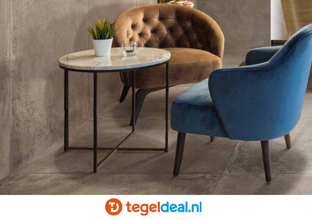 SIL Ceramiche, Industrial SANDAL, 90x90 cm, betonlook tegels