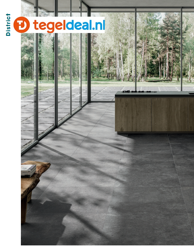 ASCOT DOM, District, Zinc OUT DRY-Grip, 90x90x2 cm, terrastegels