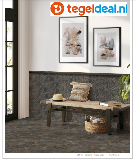 Nanda Tiles, Terra, 11,5x11,5 cm, vloer- en wandtegels