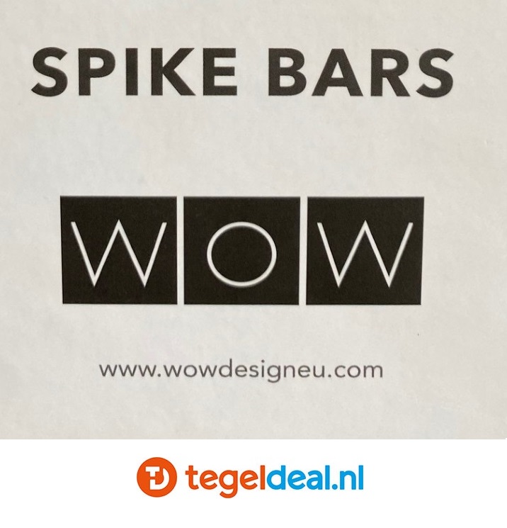 WOW Design, Spike Bars GREIGE - A, 15x26 cm, wandtegels met reliëf