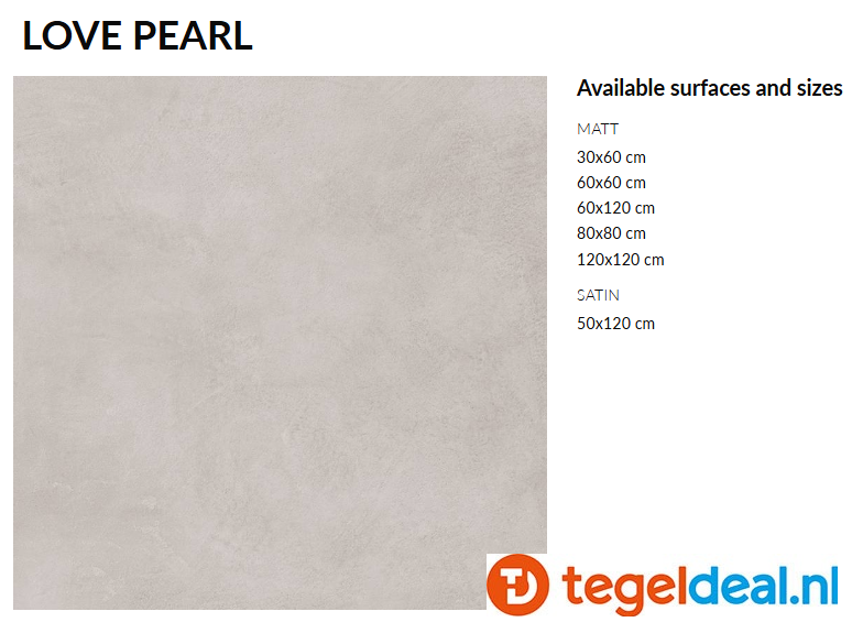 Supergres Colovers, Love PEARL, 120x120 cm 