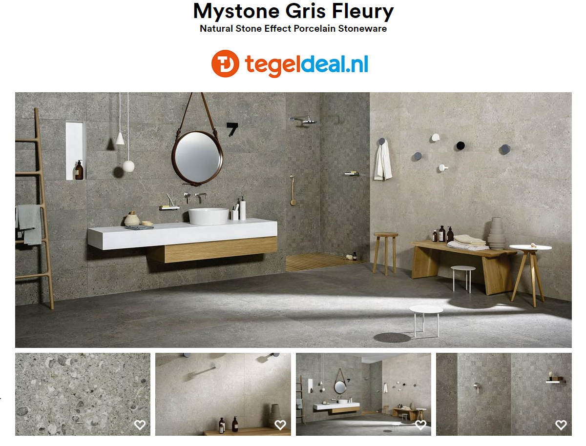 Marazzi, Mystone Gris Fleury, Franse natuursteenlook tegels - 5 kleuren - 5 formaten