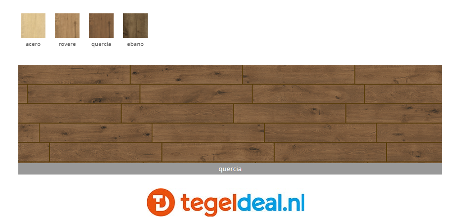 Ermes Aurelia, Bosco, Quercia 30x120 cm, houtlook tegels