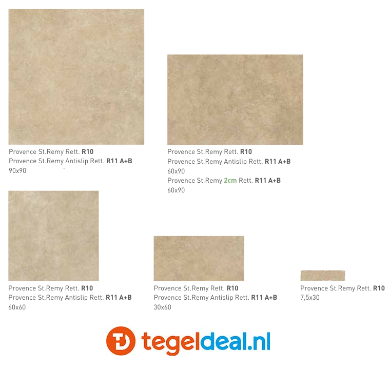 SIL Ceramiche, Provence St. Remy, 60x90x2 cm, natuursteenlook terrastegels