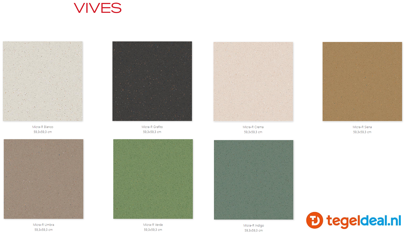 Vives Micra, 60x60 cm terrazzo-look tegels 